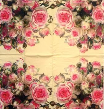 433 Roses - 3-ply - Ambiente - Handkerchief